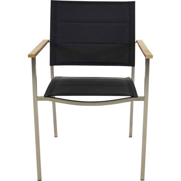 Bistro-Sessel MARMARIS - 4er-Set Schwarz - Massivholz - 62 x 110 x 55 cm