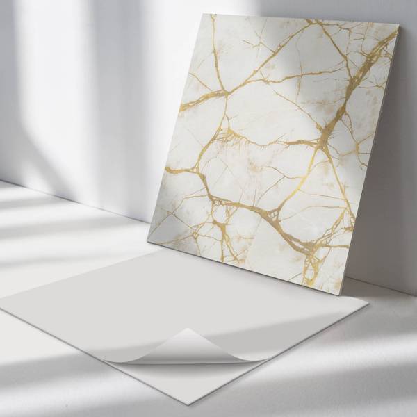 Fliesen Marmor Aderung 4er Set 50 x 50 cm