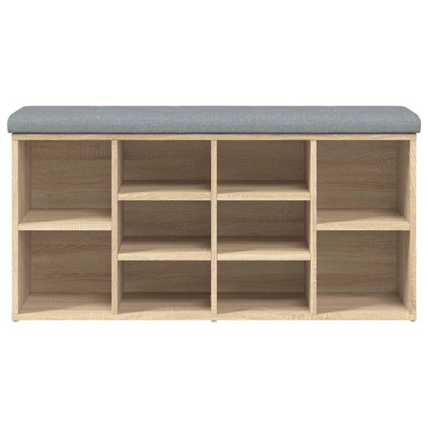 Banc à chaussures 3032322 Marron - Bois manufacturé - 60 x 45 x 12 cm