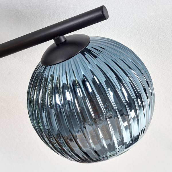 Deckenleuchte Cesaro Blau - Gold - Grün - Aluminium - Klarglas - 31 x 18 x 52 cm