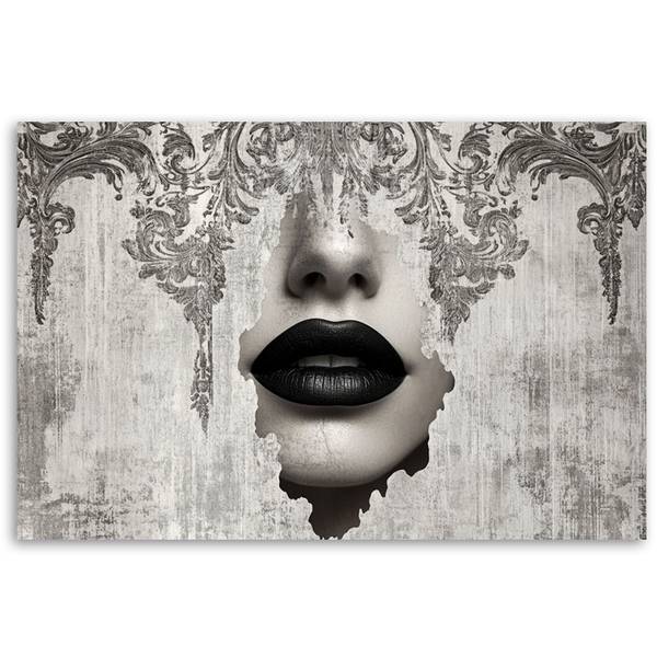 Wandbild gesicht einer frau abstraktion 120 x 80 cm