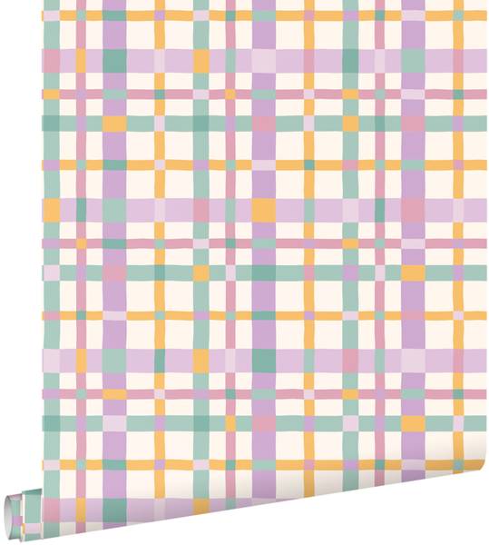 Tapete 132047 Violett - Papier - 50 x 900 x 50 cm