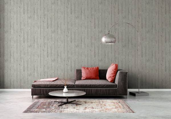 Vliestapete Elements 2 Betonoptik Grau - Fleece - 53 x 1005 x 1 cm