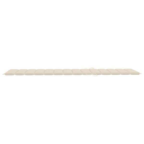 Chaise longue 3009260-3 (lot de 2) Blanc crème
