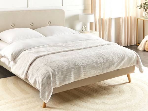 Tagesdecke SURMI Weiß - Breite: 220 cm