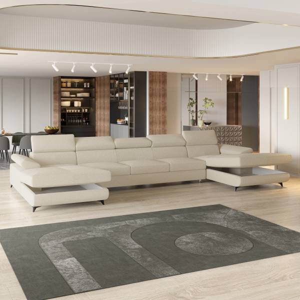 Ecksofa VIVENTE Q Creme