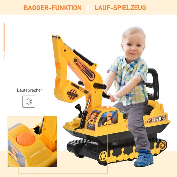 Bobbycar 370-123 Gelb - Kunststoff - 24 x 59 x 78 cm
