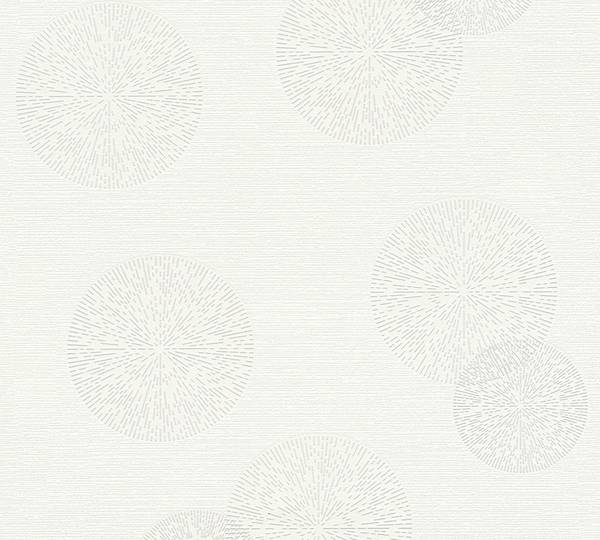 Vliestapete 3156 Wohnzimmer modern Grau - Weiß - Fleece - 53 x 1005 x 1 cm