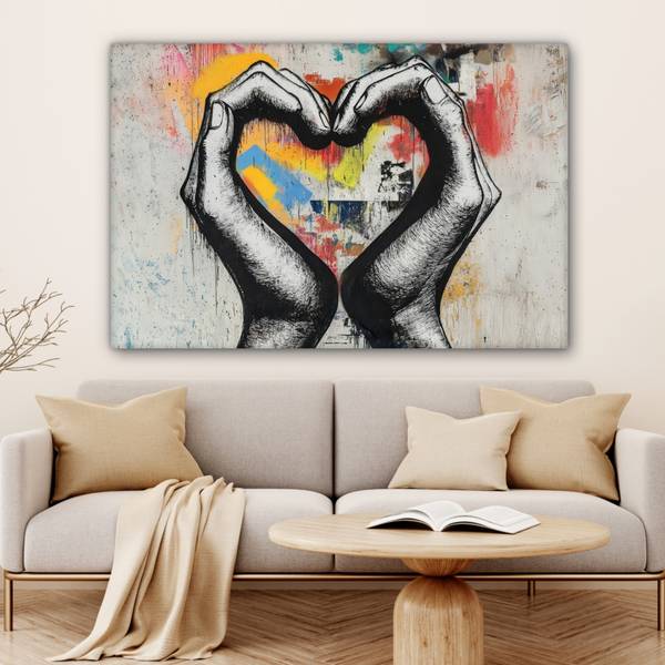 BILDER Herz 150 x 100 cm