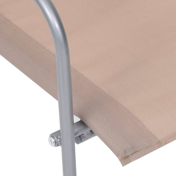 Ensemble de jardin 44354 (lot de 4) Gris - Polyester - Acier - 45 x 38 x 90 cm