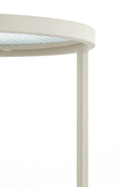 Tisch RETIRO Weiß - Metall - 35 x 81 x 35 cm