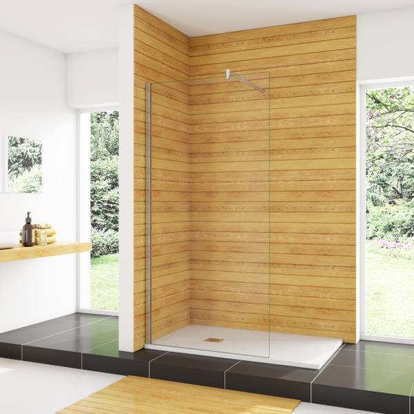 NANO Duschabtrennung Duschwand Sicherheitsglas - 30 x 200 x 1 cm