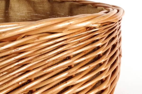 Kaminholzkorb FIREWDBSK 766 Braun - Naturfaser - 35 x 20 x 60 cm