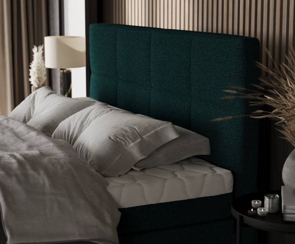 Boxspringbett TESSA mit Stauraum Riva Grün - Liegefläche Breite: 180 cm