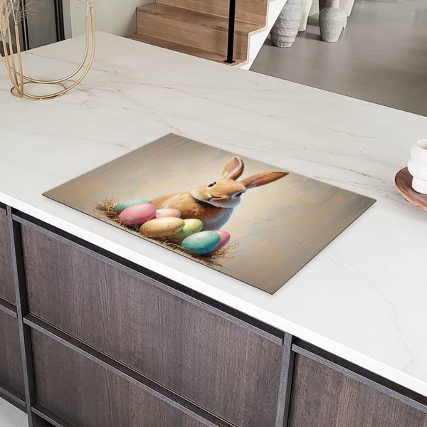 HERDABDECKPLATTE Hase 82 x 53 cm