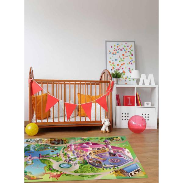 Tapis enfant NAPPE PRINCESS Textile - 100 x 1 x 140 cm