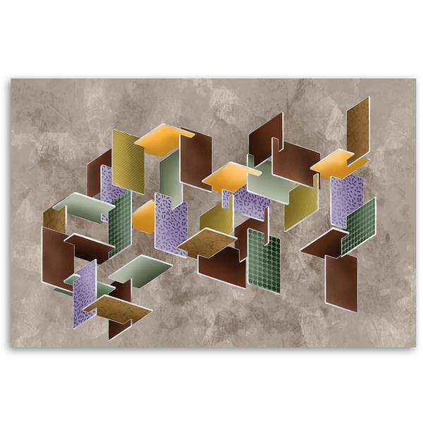 Wandbild 3d-puzzle 60 x 40 cm
