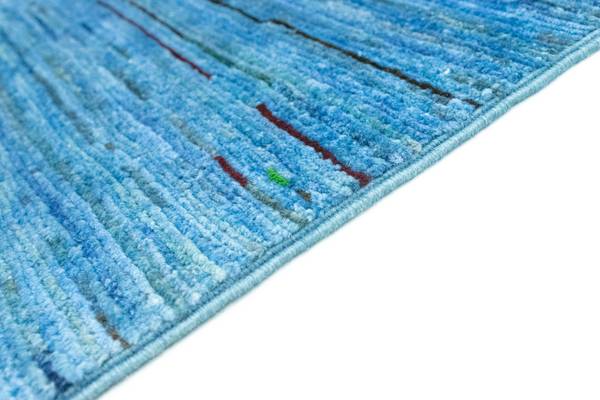Orientteppich Läufer Oriental Blau - Wolle - 50 x 1 x 145 cm