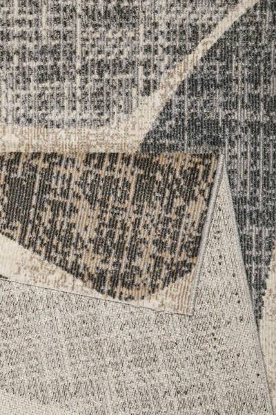 Outdoorteppich Leaf Beige - Polypropylen - 120 x 1 x 170 cm