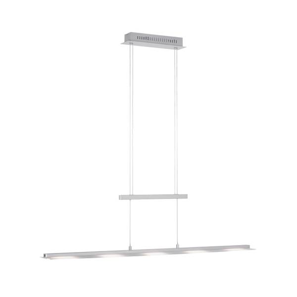 LED Pendellampe LINEAR 100cm Silber - Metall - 12 x 160 x 100 cm