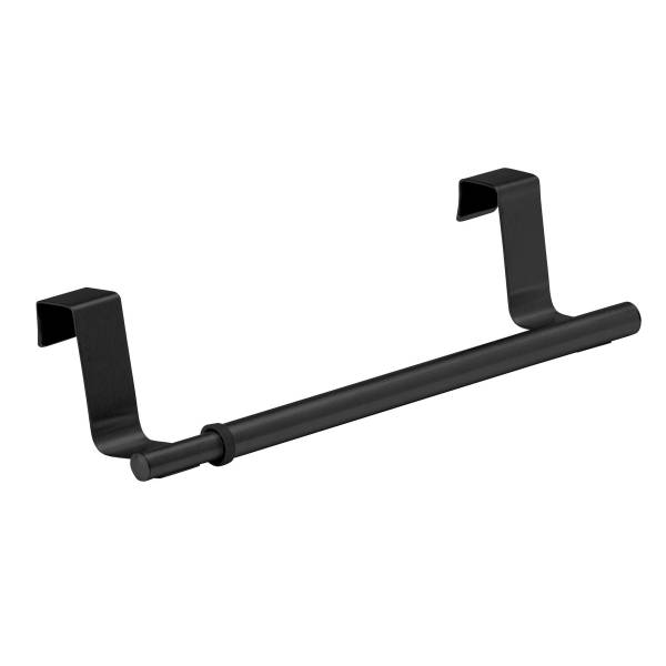 verstellbarer Handtuchhalter Schwarz - Metall - 36 x 6 x 7 cm