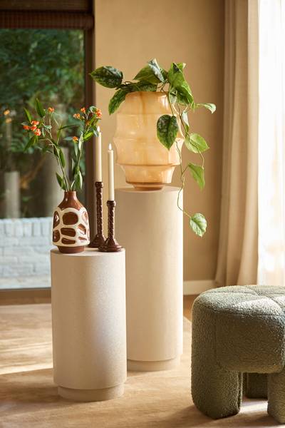 Vase SINICE Braun - Keramik - 15 x 24 x 15 cm