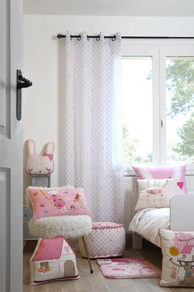 Gardine MATTY Pink - Textil - 140 x 260 x 140 cm