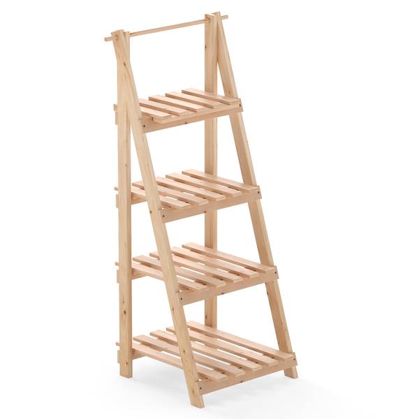 Bloementrap SF6652NL bruin - massief hout - 38 x 109 x 52 cm