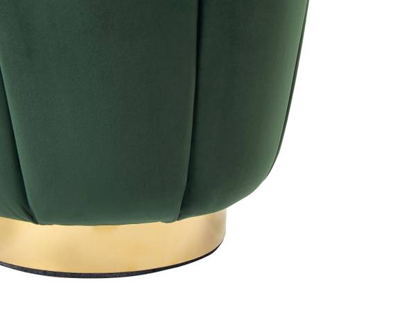 Pouf IRVING Dunkelgrün - Gold - Grün