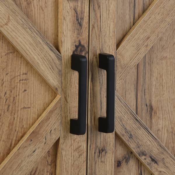 TV-Lowboard Astraios Ⅳ Schwarz - Braun - Holz