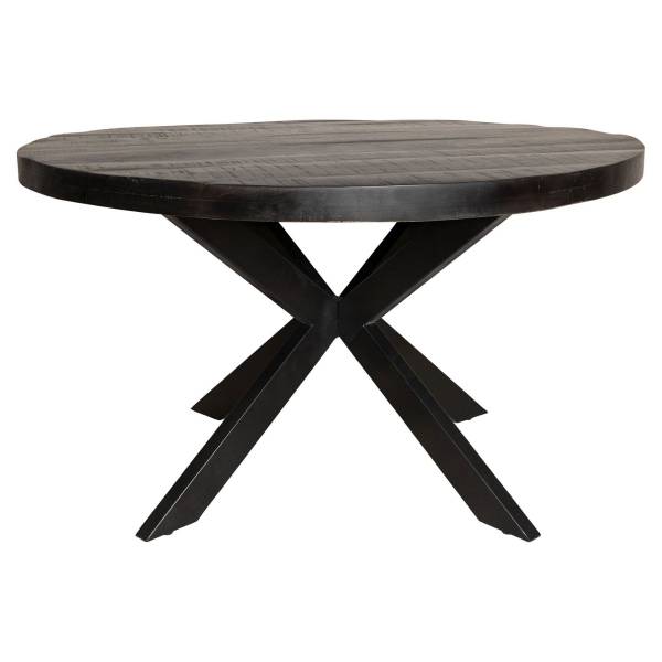 Esstisch DENVER Schwarz - Massivholz - 110 x 76 x 110 cm