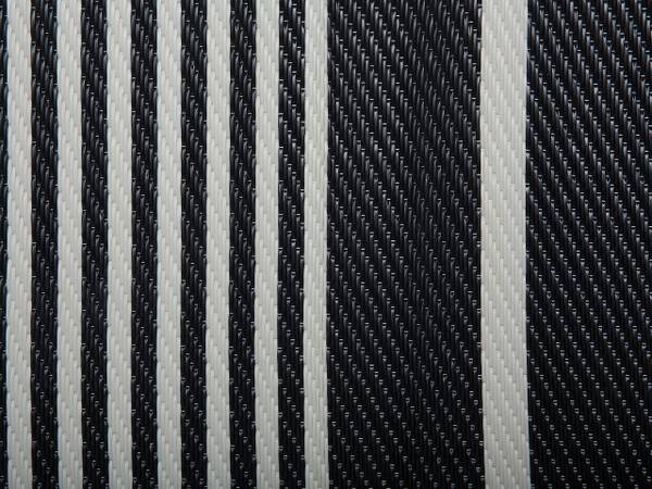 Teppich HALDIA Schwarz - Weiß - Textil - 90 x 90 x 90 cm