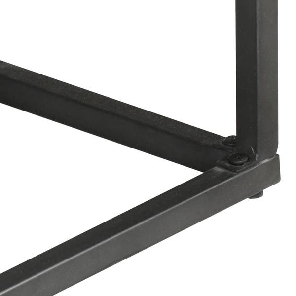 Sideboard 323502 Grau - Glas - Metall - Massivholz - 100 x 70 x 30 cm