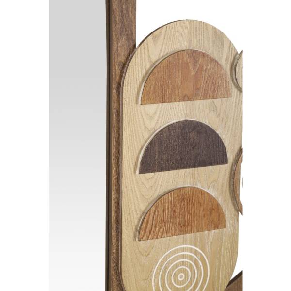 Gerahmter Spiegel VKH483 Holzwerkstoff - 80 x 80 x 3 cm