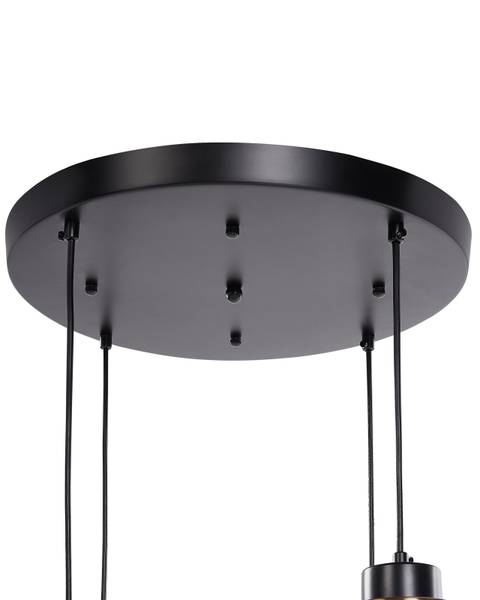 Hanglamp ZAYANDE goud - grijs - bamboe - 39 x 105 x 39 cm