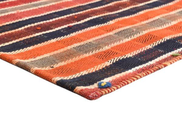 Tapis Jajim CLVIII Orange - Laine - 147 x 1 x 164 cm