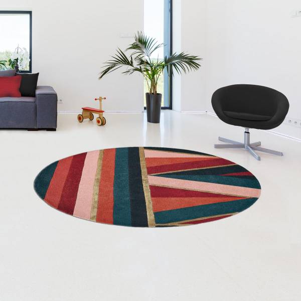 Tapis rond SAHAARA R Multicolore - 200 x 200 cm