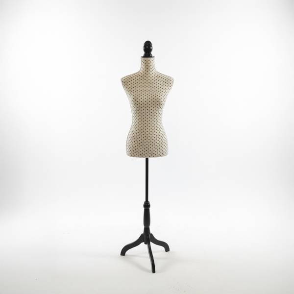 Weibliche Schneiderpuppe 36/38 Punkte Beige - Schwarz - Polyester - 41 x 167 x 34 cm