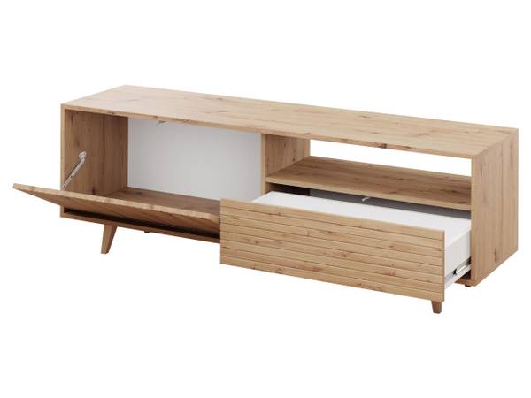 TV-Lowboard Ferido 1K1SZ Braun - Holzwerkstoff - 152 x 52 x 40 cm