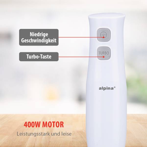 Stabmixer MEALST481009 Weiß - Kunststoff - 6 x 36 x 6 cm