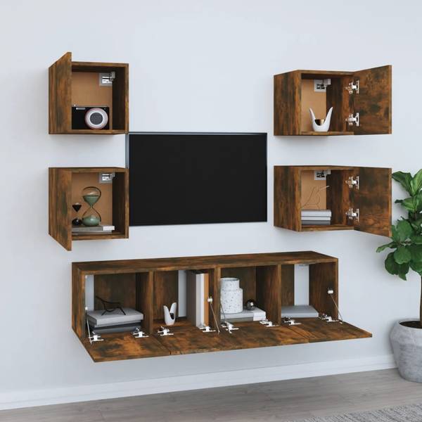 TV-Schrank 6er Set D673 Tiefe: 60 cm