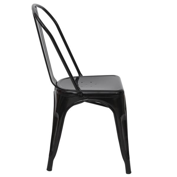 Chaise A73 Métal (lot de 4) Noir
