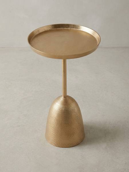Beistelltisch OLONA Gold - Aluminium - 33 x 53 x 33 cm
