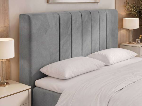 Boxspringbett INERO DUO Hellgrau - H3 - Viscoschaum - Polyester - Samt - Liegefläche Breite: 180 cm