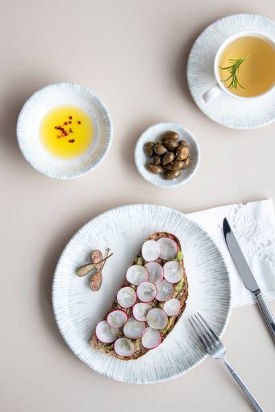 Assiette à Pizza Iris 2 él. Blanc - Porcelaine - 28 x 2 x 28 cm