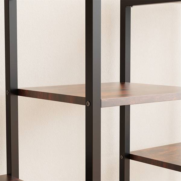 Regal Noir Natur Schwarz - Holzwerkstoff - 30 x 190 x 100 cm