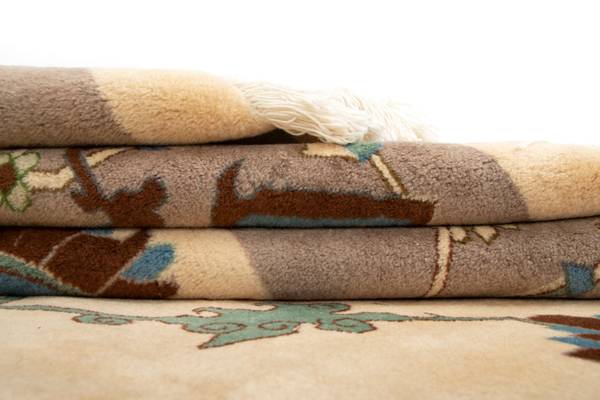 Tapis Täbriz XI Blanc - Laine - 243 x 1 x 304 cm
