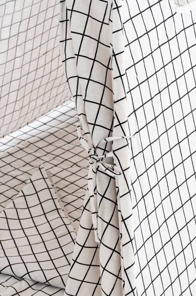 Spielzelt Esna Grau - Textil - 120 x 155 x 120 cm