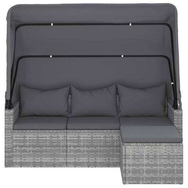 Tuinbank 3029485 set van 3 grijs