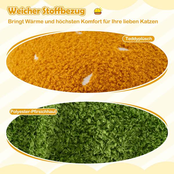 Katzenhaus BH32590 Orange - Holzwerkstoff - 37 x 41 x 37 cm
